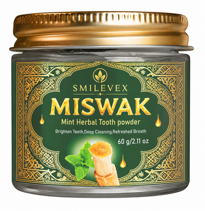 Smilevex™ Miswak Mint Herbal Tooth Powder