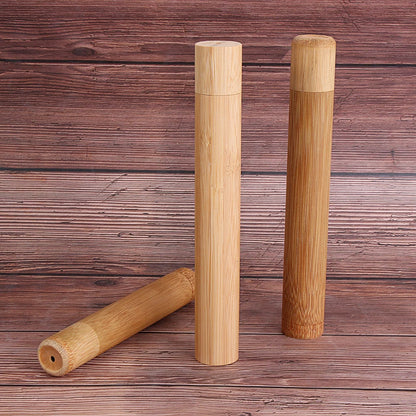 Smilevex™ Premium Bamboo Toothbrush Travel Case